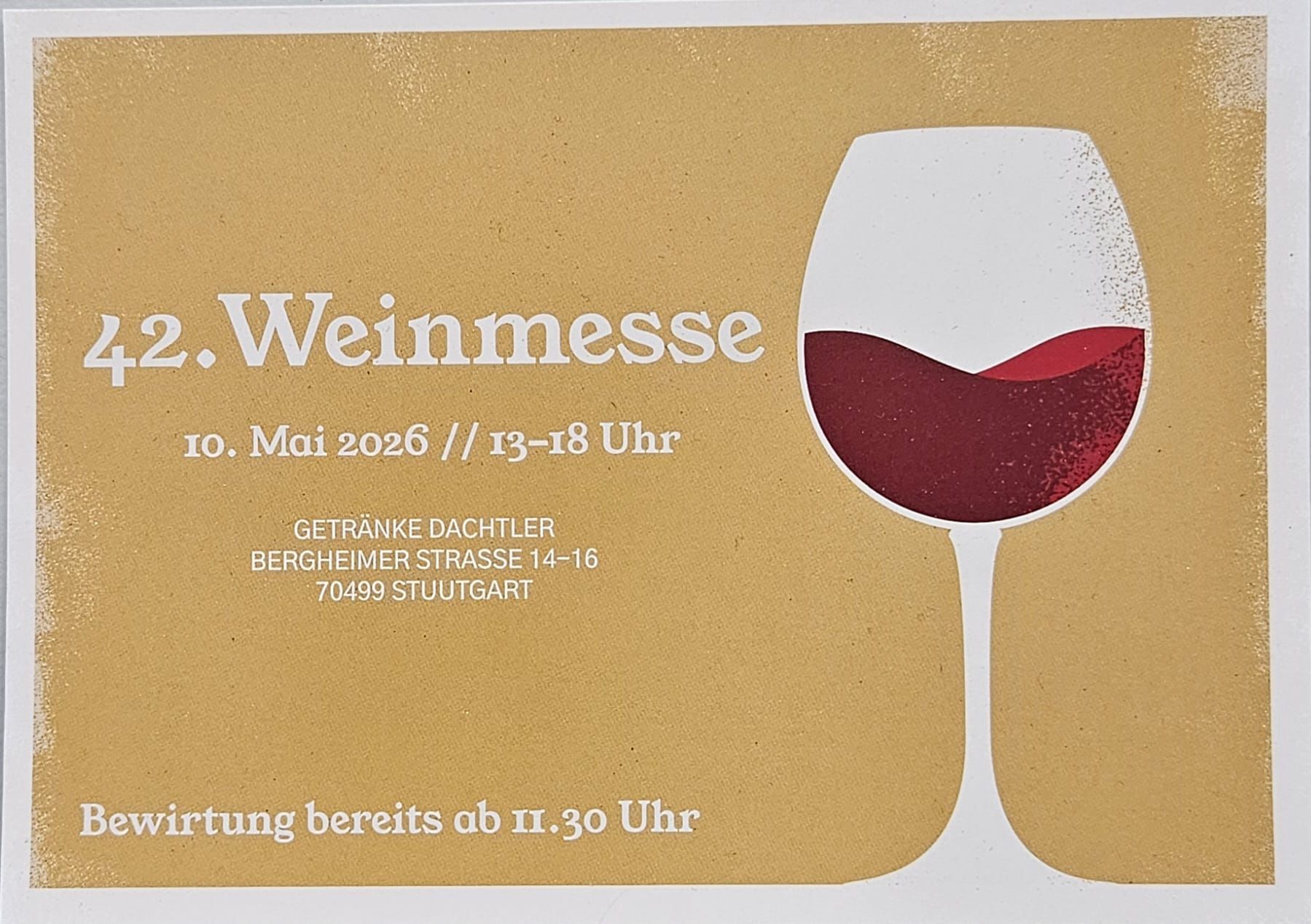 Weinmesse am 10. Mai 2026