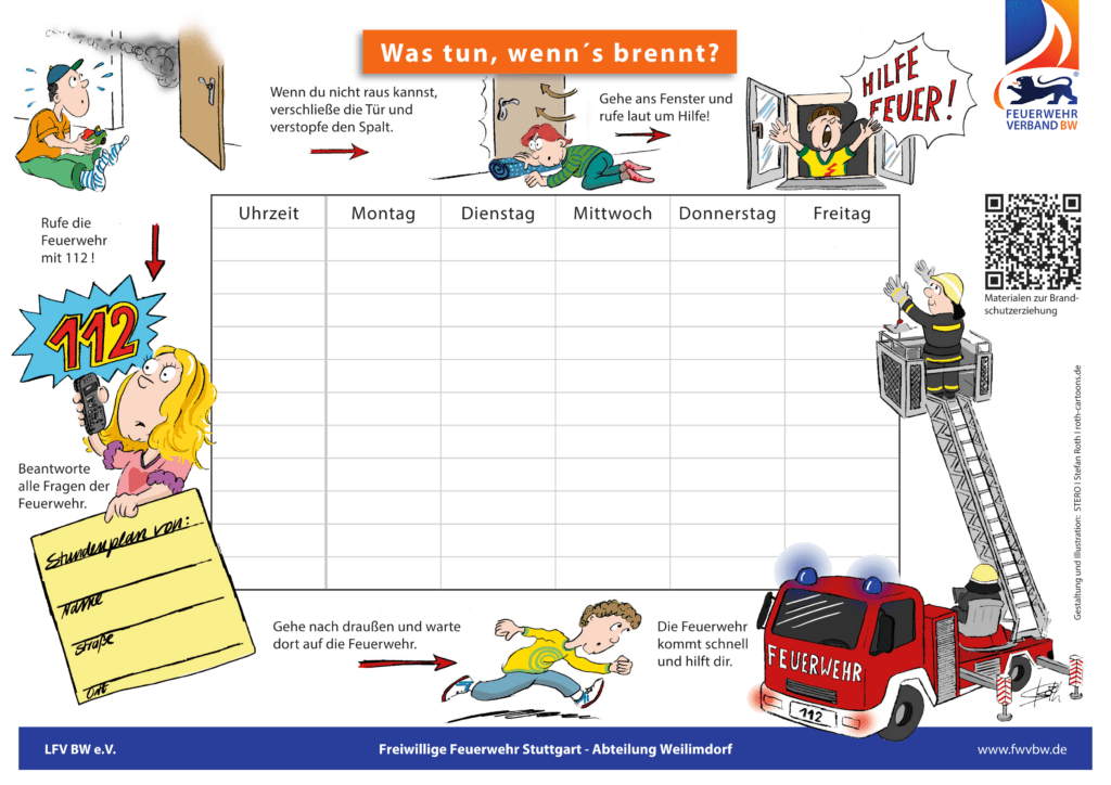 Vorschau Feuerwehr Stundenplan
